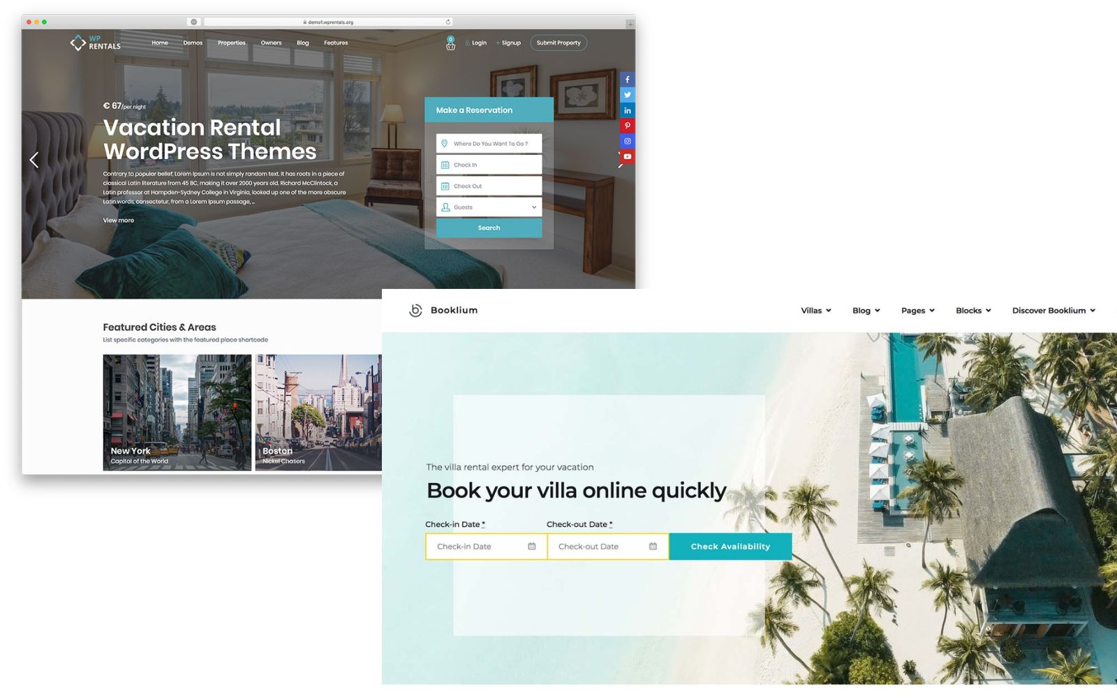 WordPress Website Builder features